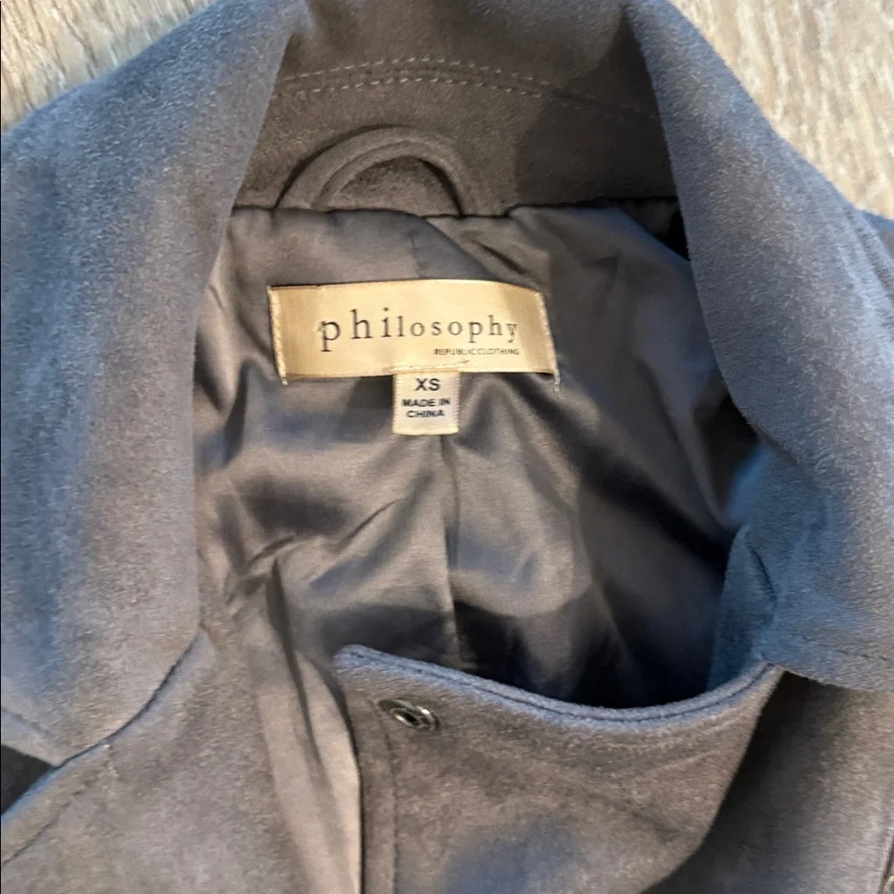 Gray suede jacket - Picture 4 of 4